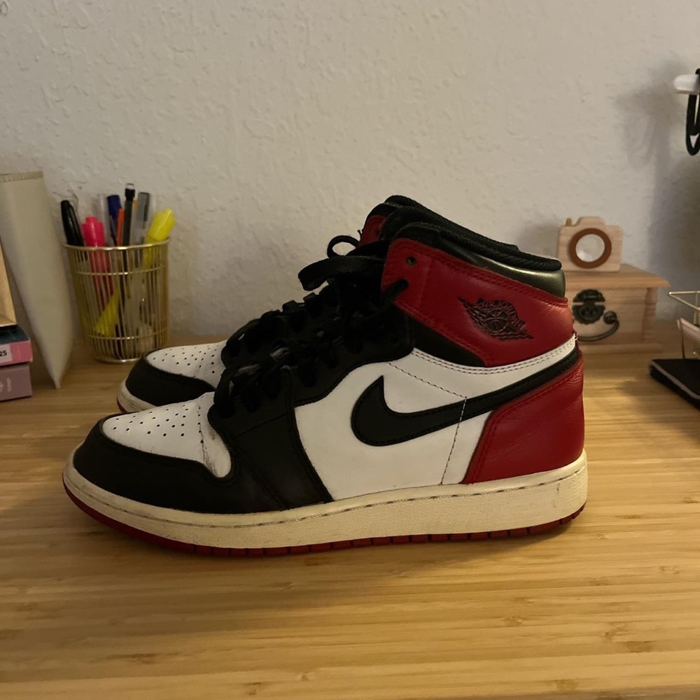 Jordan 1 black toes 6Y